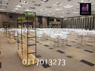 All White Cocktail Event Furniture Hire