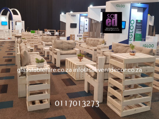 White Washed Cocktail Furniture In Pallet Wood