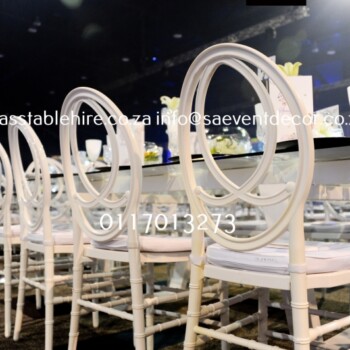 Glass Rectangular Tables With Designer Steel Base 4