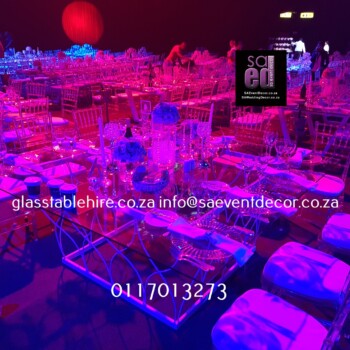 Glass Round Tables With Designer Steel Table Legs 6