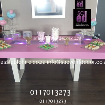 High Gloss Black Or Pink Tables 3