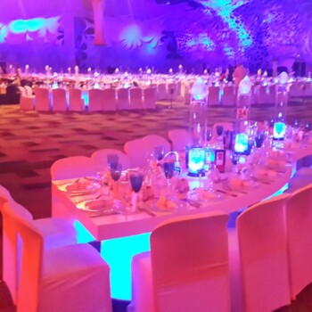 High Gloss Leaf Shaped Tables 7