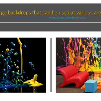 Splashes Of Colour Themed Event Decor 1
