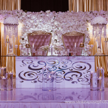 Rectangular Table with White Base 6