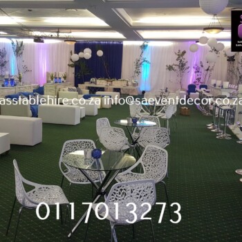 All White With Blue Accent 10