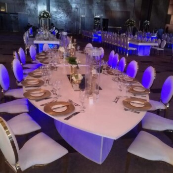 High Gloss Leaf Shaped Tables 9