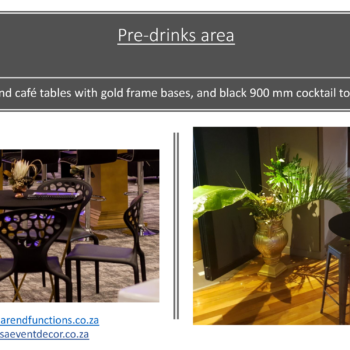 Black and Gold Themed Cocktail 5