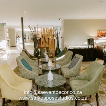 Transformation of Indaba Hotel reception and restaurant 11