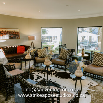 Transformation of Indaba Hotel reception and restaurant 12