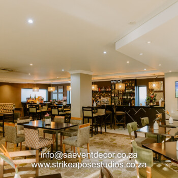 Transformation of Indaba Hotel reception and restaurant 31