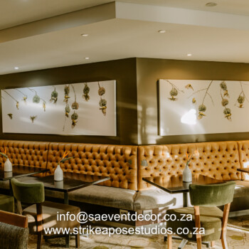 Transformation of Indaba Hotel reception and restaurant 32