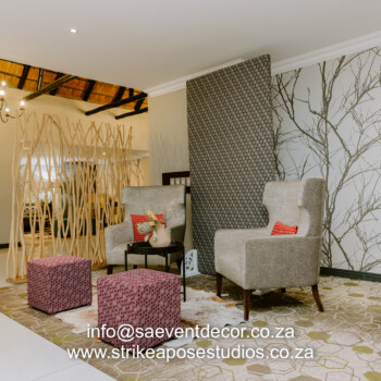 Transformation of Indaba Hotel reception and restaurant 48