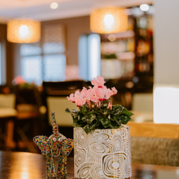 Transformation of Indaba Hotel reception and restaurant 53