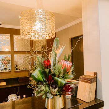 Transformation of Indaba Hotel reception and restaurant 55