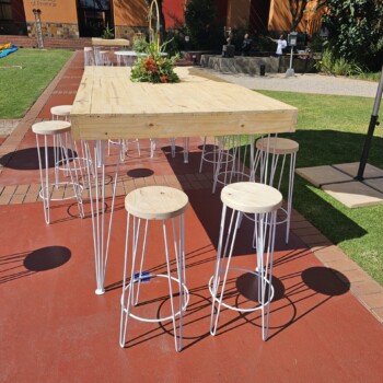 White and Natural Brown Cocktail Furniture 3