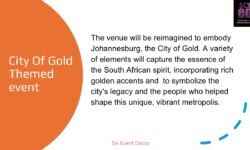 City of Gold Themed Event Decor 1
