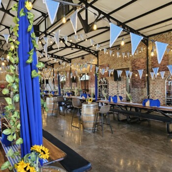 German Beerfest Blue and White Bavarian Lozenge Themed Event Decor 12