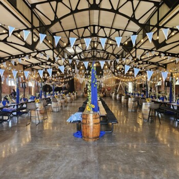 German Beerfest Blue and White Bavarian Lozenge Themed Event Decor 10